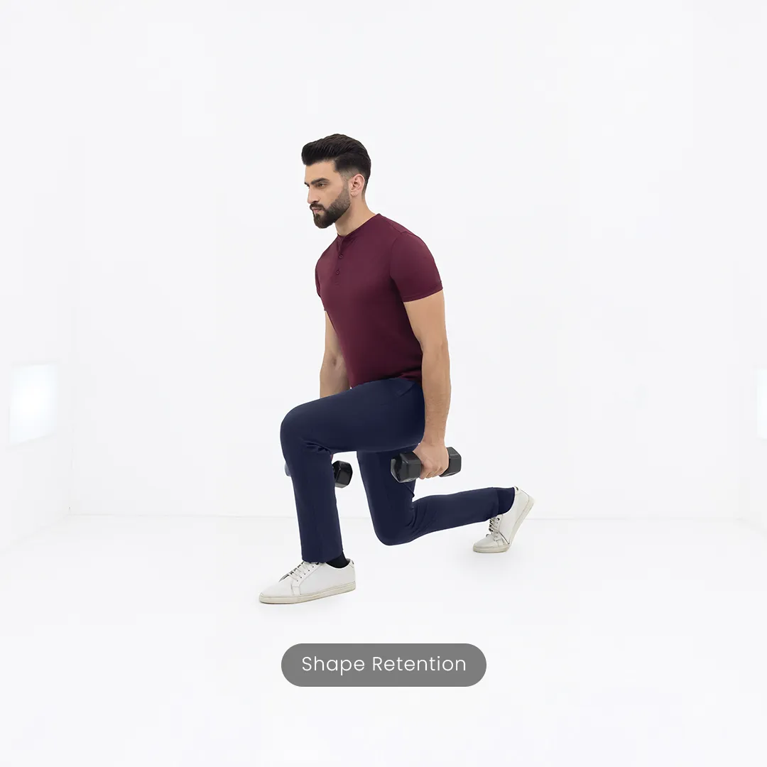 Solid Navy Work-to-Workout Pants