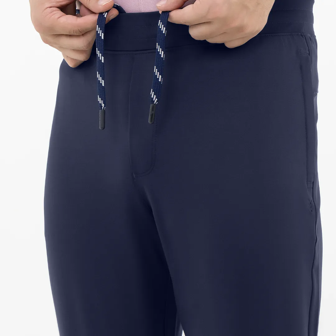 Solid Navy Work-to-Workout Pants