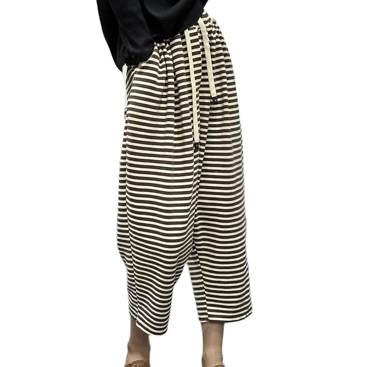 TEEK - Striped Personality Elasticated Waist Pants