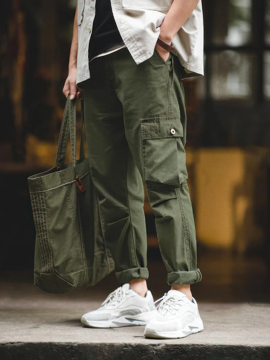 Unsymmetric Pockets Cargo Pants