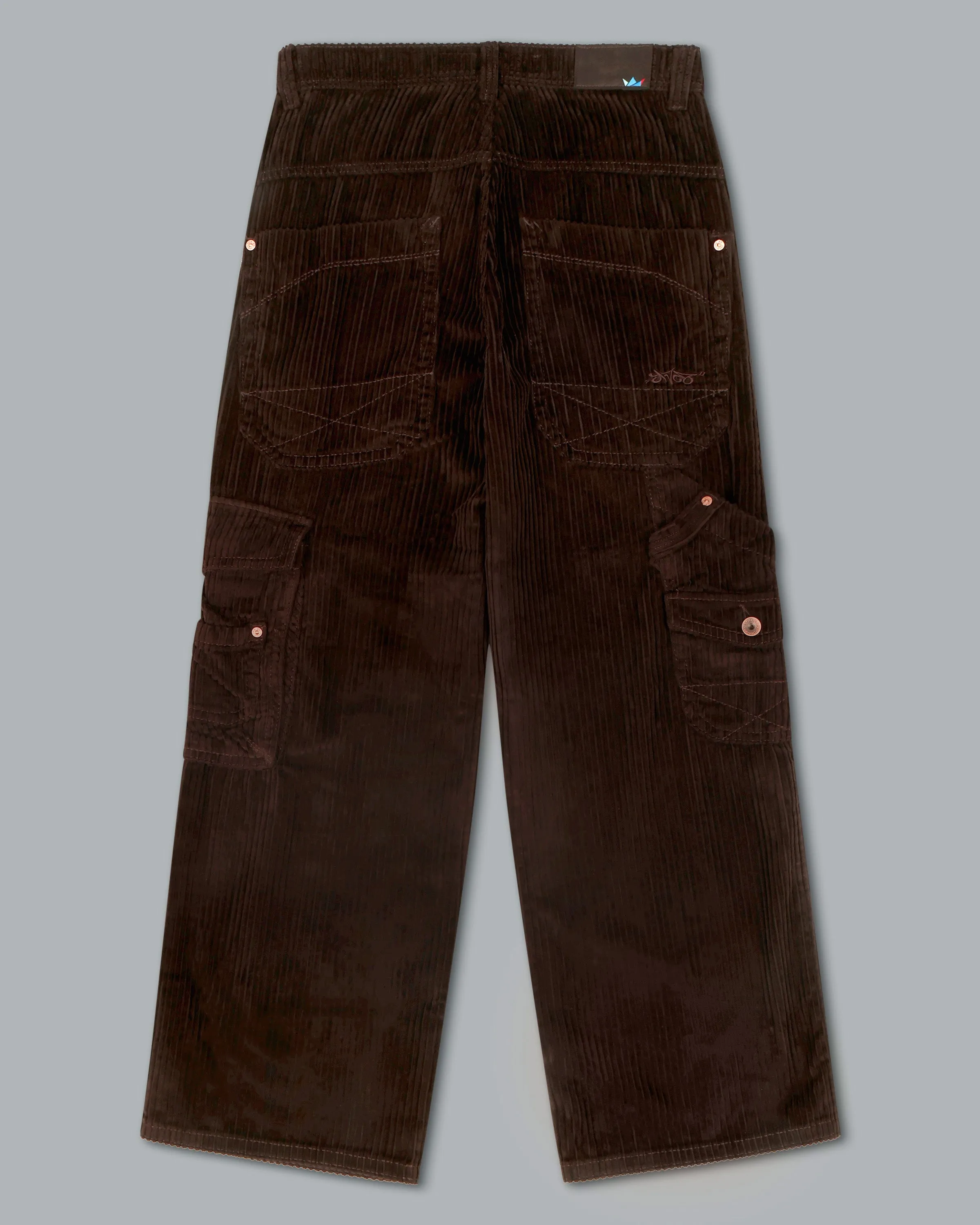 W Torque Cargo Carpenter. 23". 4 Wale Corduroy. Java Brown.