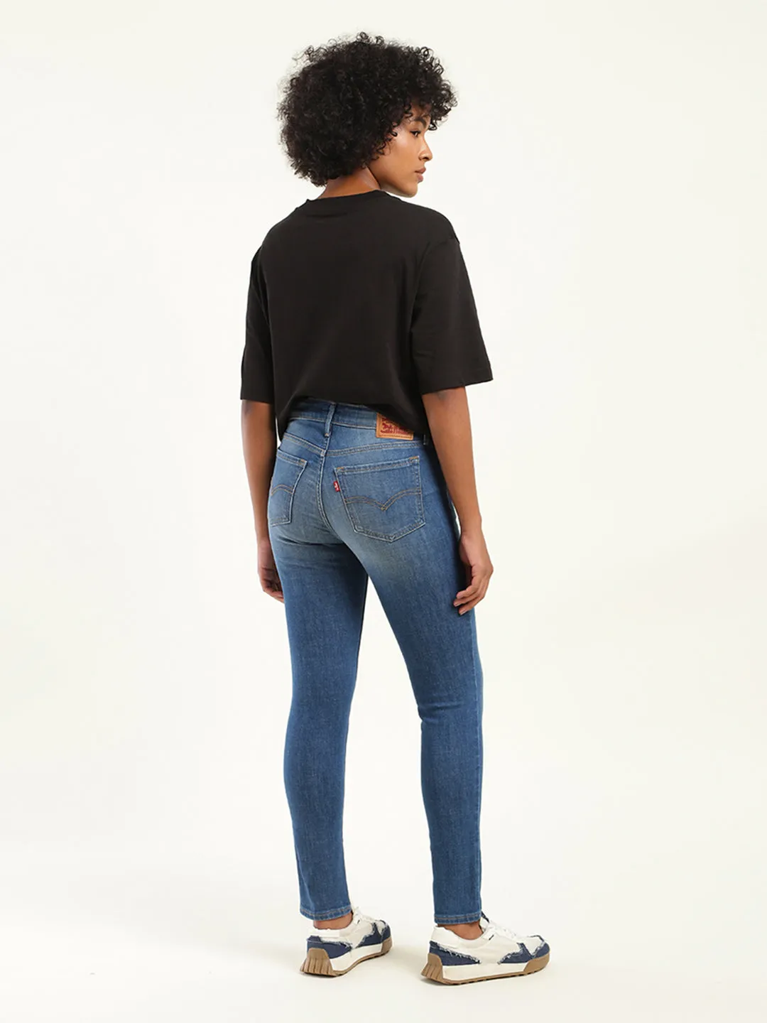 Women's Mid Rise 711 Skinny Fit Indigo Jeans