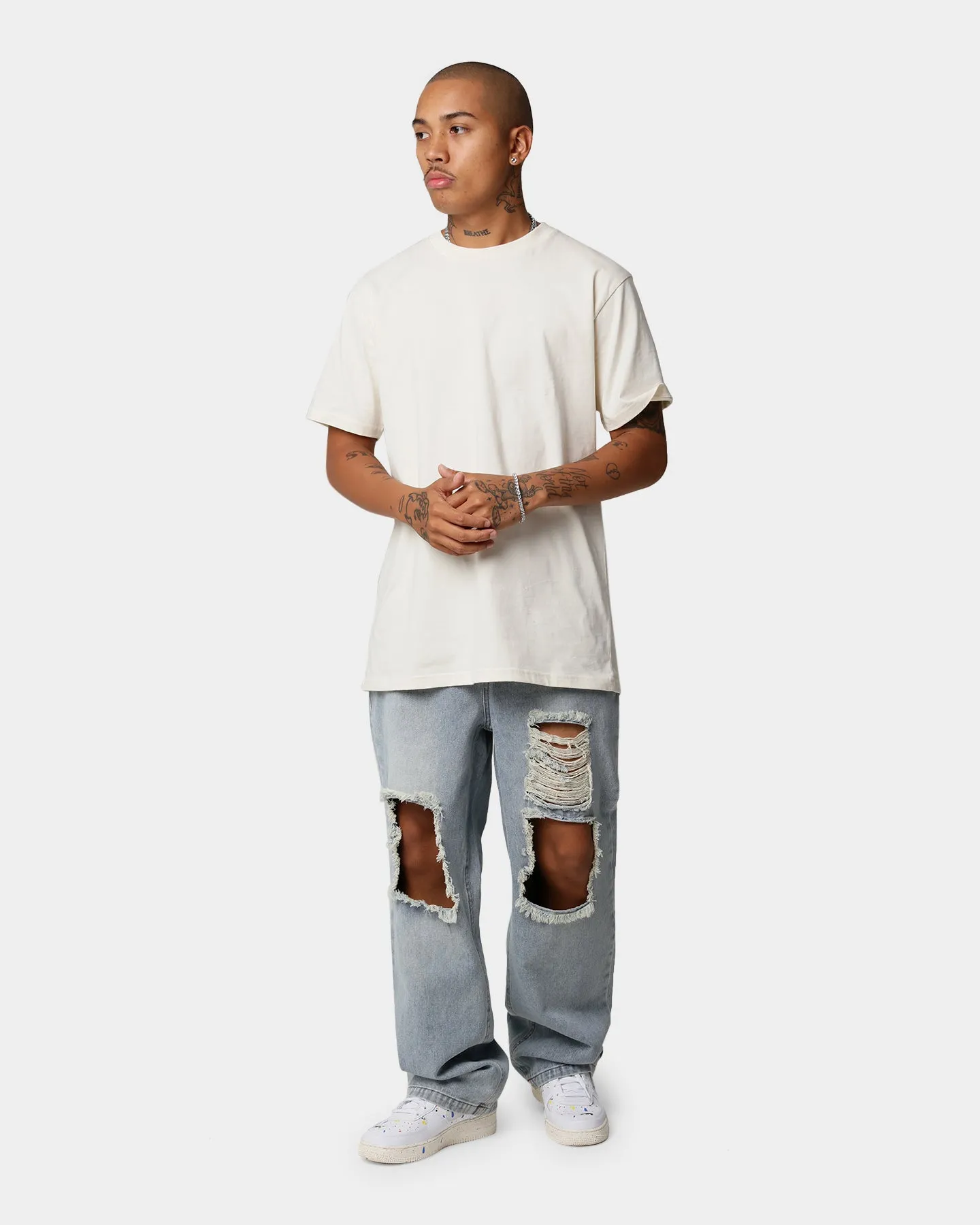 XXIII Castiel Ripped Knee Jeans Blue