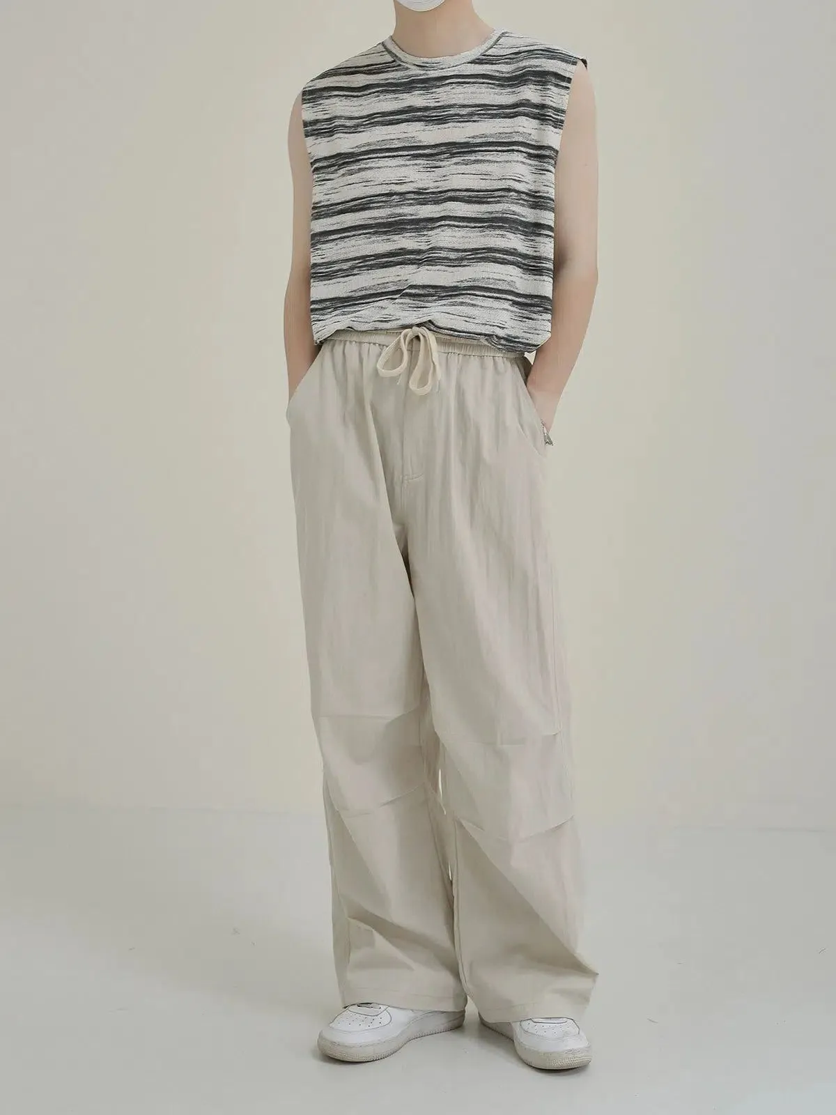 Zhou Drawstring Loose Fit Track Pants