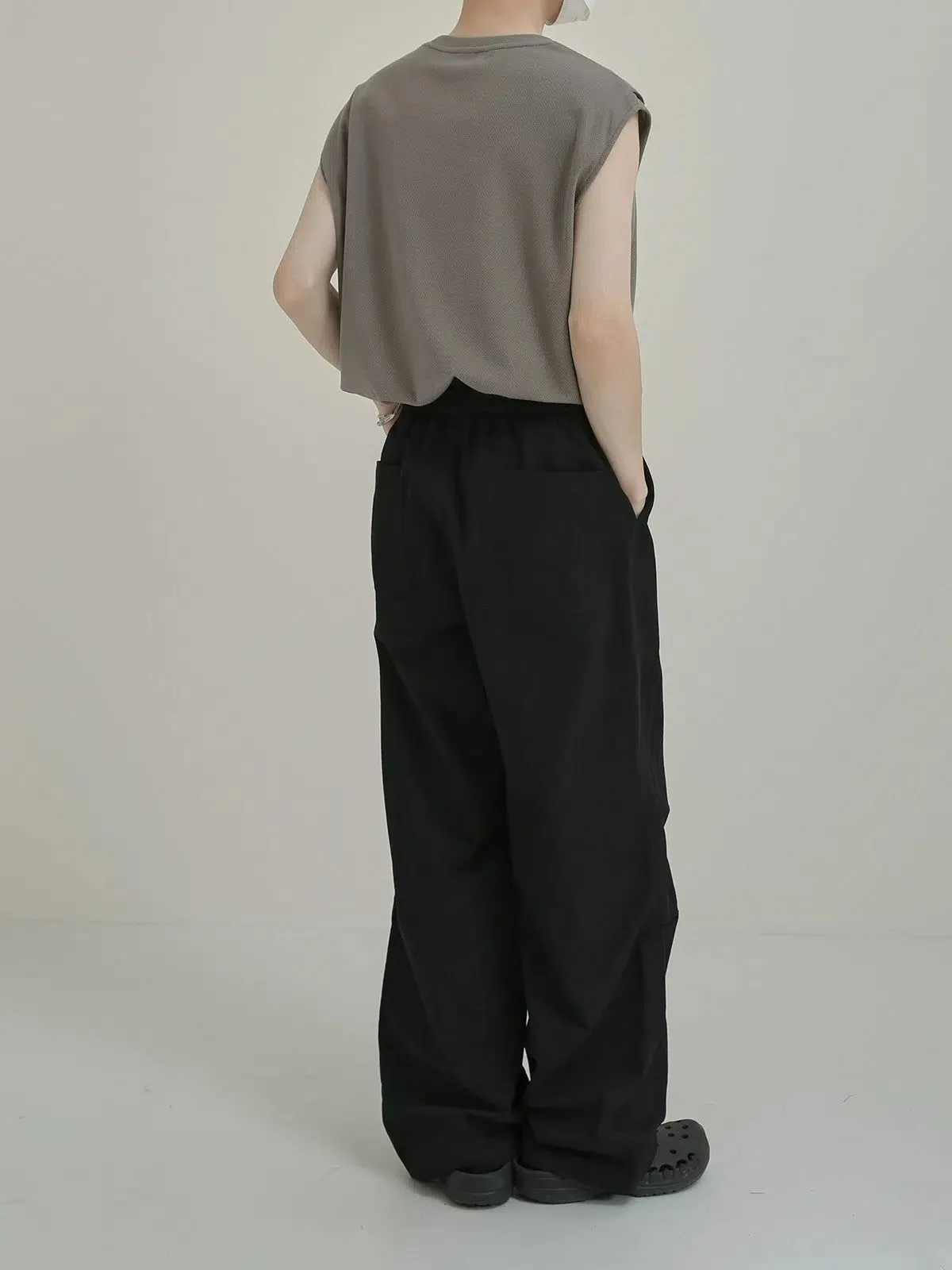 Zhou Drawstring Loose Fit Track Pants