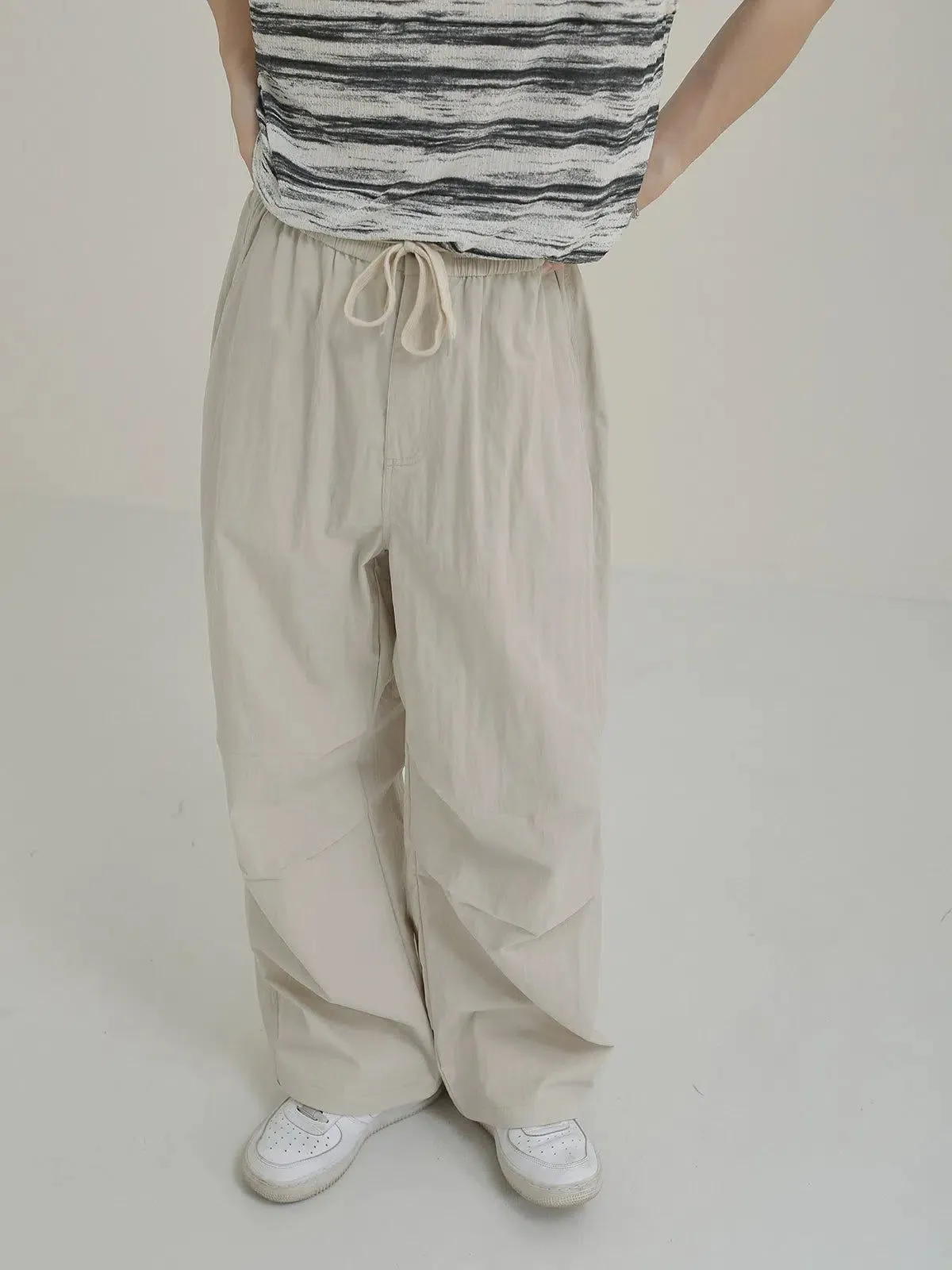 Zhou Drawstring Loose Fit Track Pants